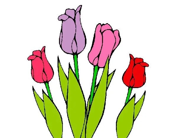 Dibujo de Tulipanes pintado por Sarocha en Dibujos.net el día 06 ...