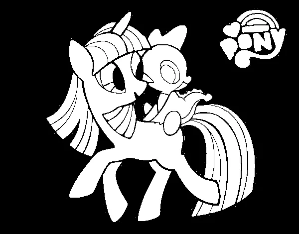 Dibujo de Twilight Sparkle para Colorear - Dibujos.net Dibujo de Twilight Sparkle para Colorear - Dibujos.net