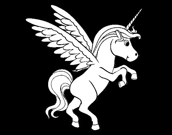 Dibujo de Unicornio joven para Colorear - Dibujos.net Dibujo de Unicornio joven para Colorear - Dibujos.net