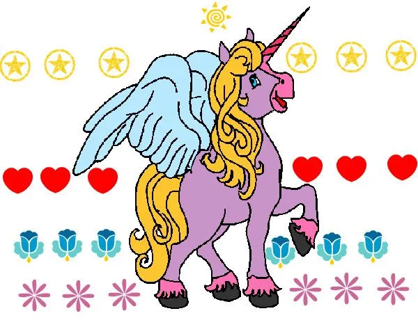 Dibujo de La unicornio pintado por Dibujuly en Dibujos.net el día ...