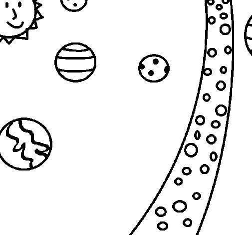 Dibujo de Universo para Colorear - Dibujos.net