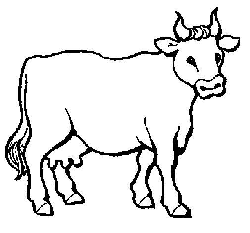 Dibujo de Vaca 3 para Colorear - Dibujos.net Dibujo de Vaca 3 para Colorear - Dibujos.net