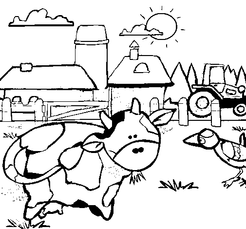 Lugares de la granja dibujos - Imagui