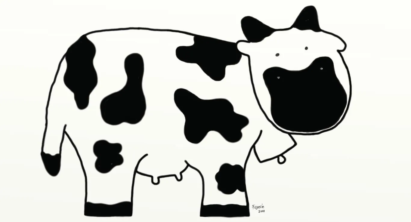 Vaca caricatura - Imagui