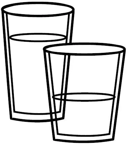 Dibujos para colorear vaso con agua - Imagui