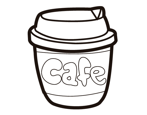 Dibujo de Vaso de café para Colorear - Dibujos.net Dibujo de Vaso de café para Colorear - Dibujos.net