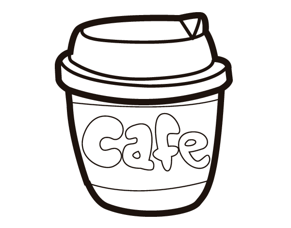 Dibujo de Vaso de café para Colorear - Dibujos.net