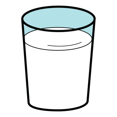 Dibujo vaso leche - Imagui