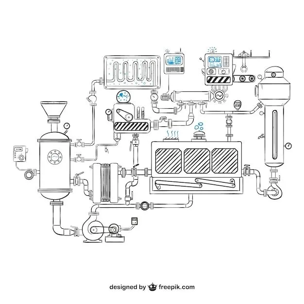 Dibujo vectorial de máquinas | Descargar Vectores gratis