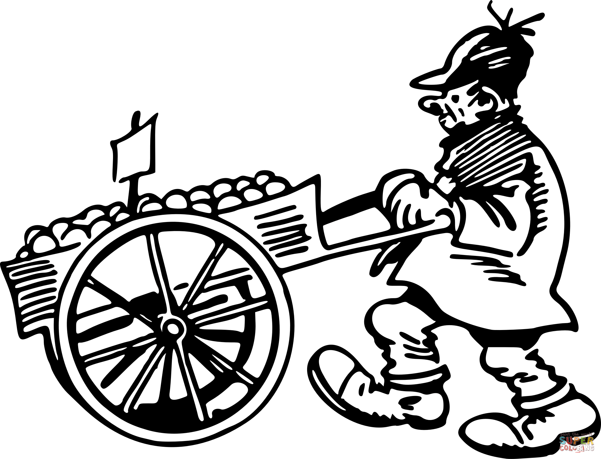 Dibujo de Vendedor de antigüedades para colorear | Dibujos para colorear imprimir gratis Dibujo de Vendedor de antigüedades para colorear | Dibujos para colorear imprimir gratis