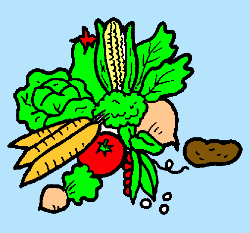 Dibujo de verduras pintado por Alimentos en Dibujos.net el día 08 ...