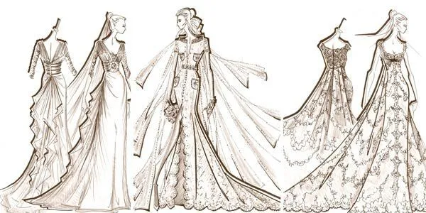 dibujo vestido de fiesta. | Diseños | Pinterest | Dibujo and Fiestas