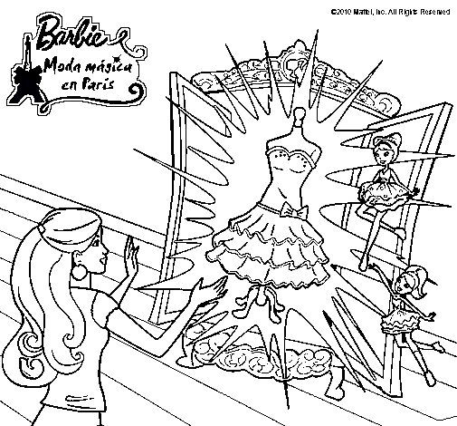 Dibujo de El vestido mágico de Barbie pintado por Mdgrr en Dibujos ...