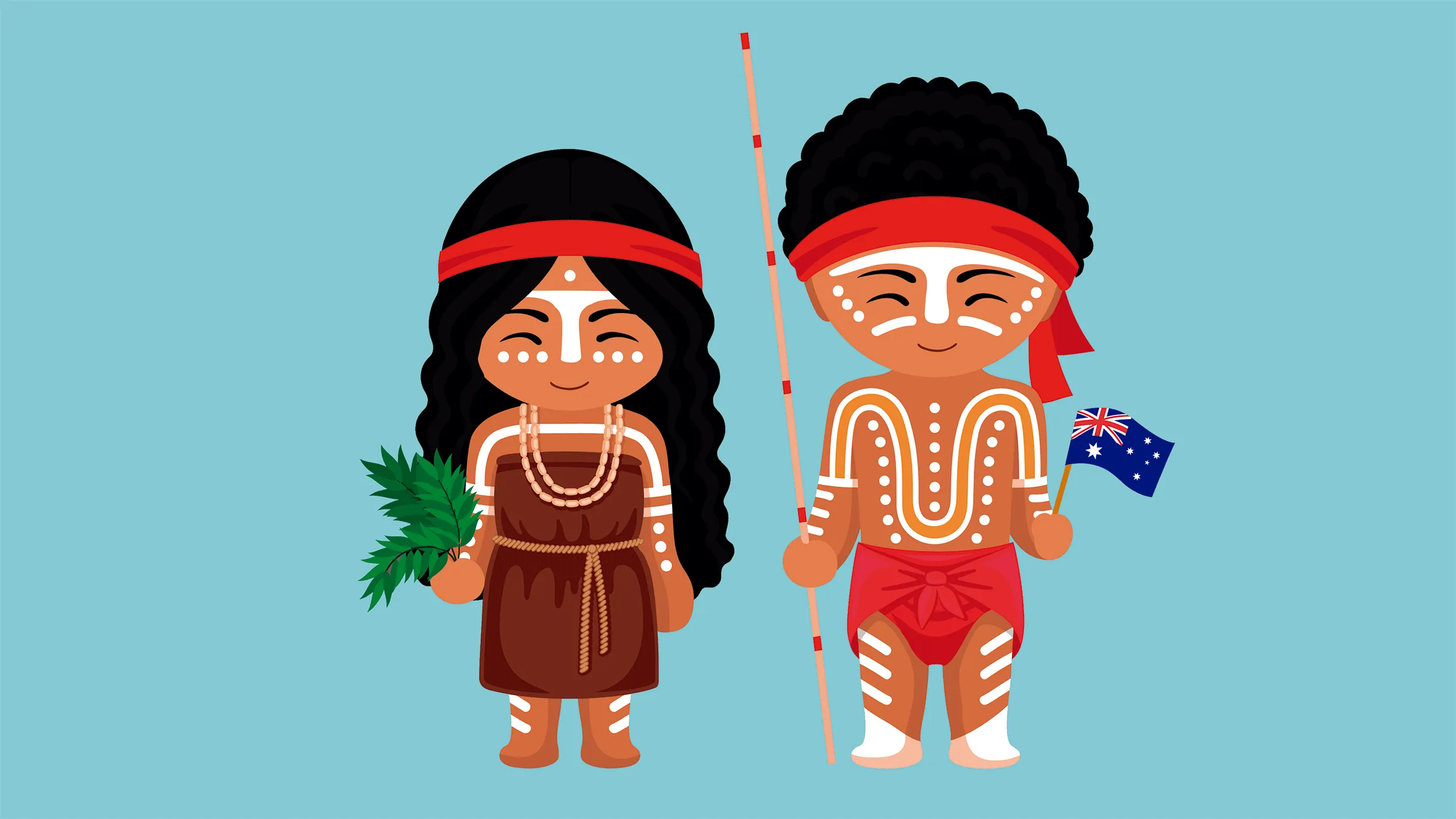 Dibujo de la vestimenta de los indígenas de Australia Dibujo de la vestimenta de los indígenas de Australia