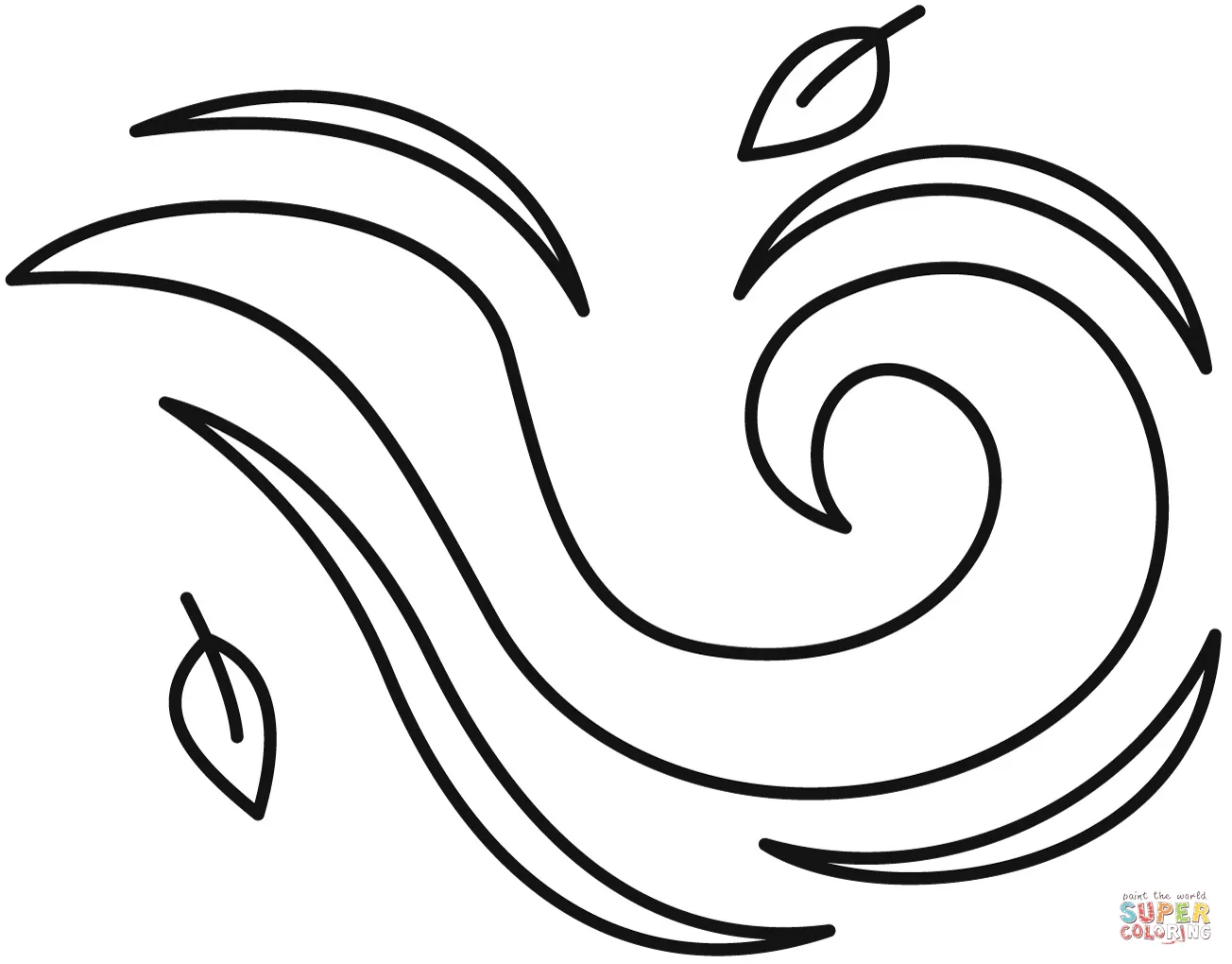 Dibujo de Viento para colorear | Dibujos para colorear imprimir gratis Dibujo de Viento para colorear | Dibujos para colorear imprimir gratis