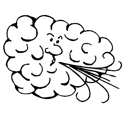 Dibujo de Viento para Colorear - Dibujos.net Dibujo de Viento para Colorear - Dibujos.net