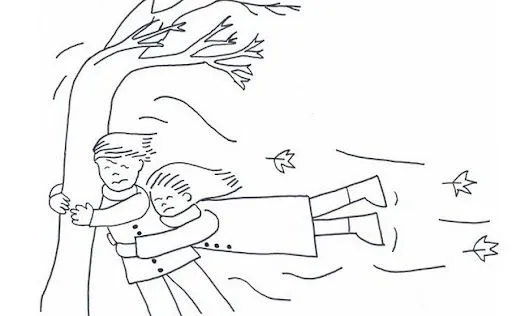 Dibujo de viento para colorear - Imagui