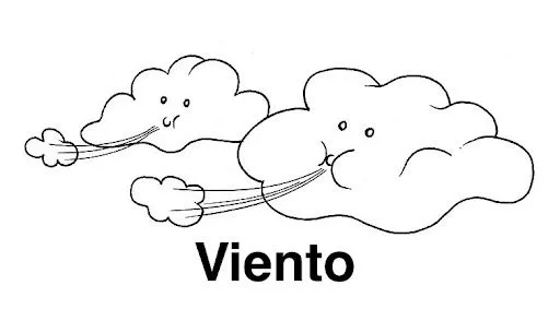 Dibujo del viento para colorear - Imagui