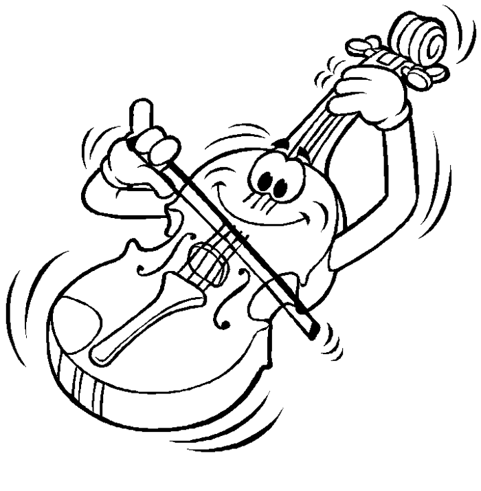 Dibujo de Violin para colorear ~ Dibujos para Colorear Infantil