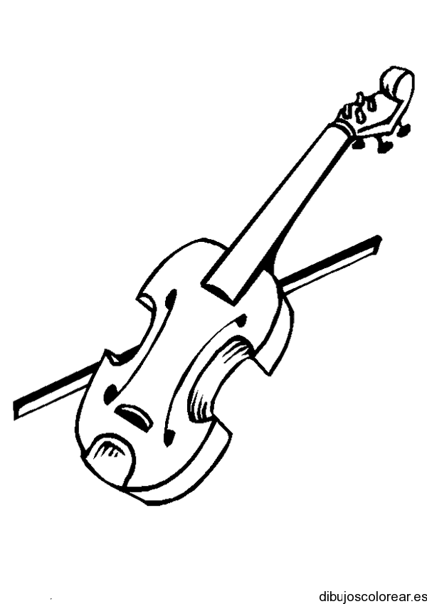 Dibujo de un violín | Dibujos para Colorear Dibujo de un violín | Dibujos para Colorear