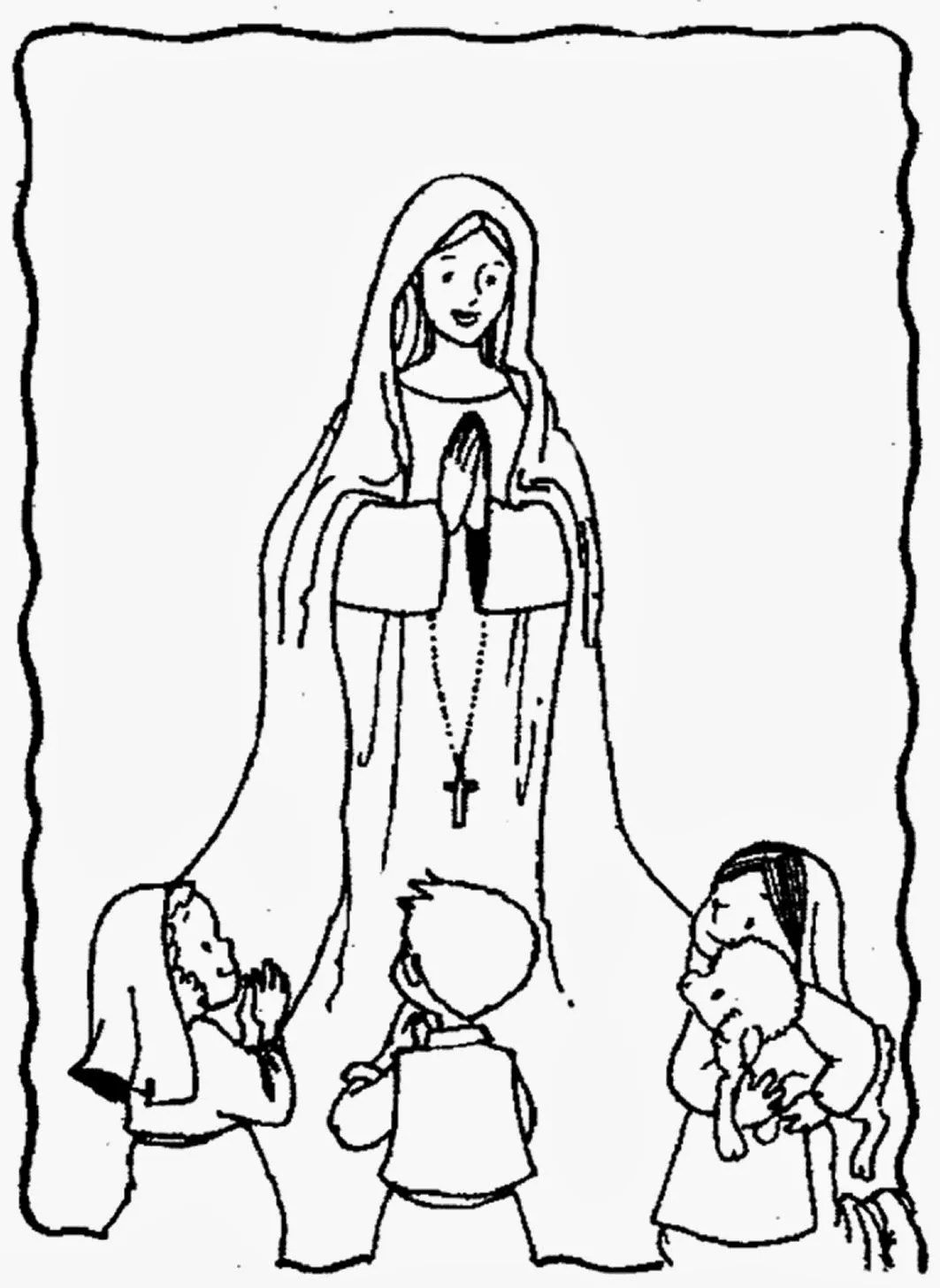 Dibujo de la virgen de la paz para colorear - Imagui Dibujo de la virgen de la paz para colorear - Imagui
