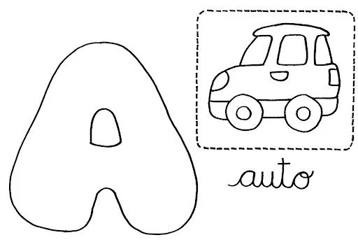 Imagenes de vocal e para colorear - Imagui