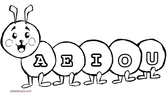 Dibujo de las Vocales para Colorear - Es Para Colorear Dibujo de las Vocales para Colorear - Es Para Colorear