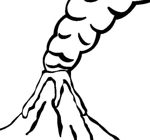 Dibujo de Volcán para Colorear - Dibujos.net Dibujo de Volcán para Colorear - Dibujos.net
