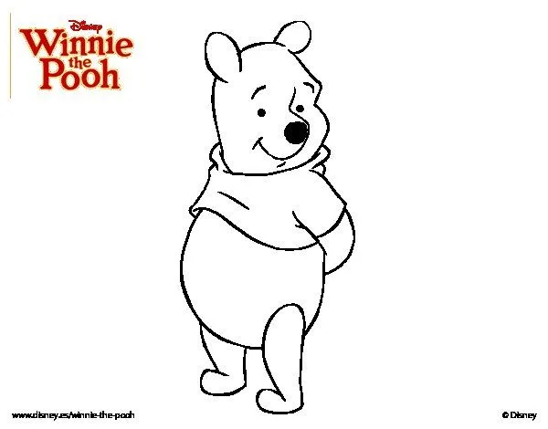 Dibujo de Winnie the Pooh - El Osito para Colorear - Dibujos.net Dibujo de Winnie the Pooh - El Osito para Colorear - Dibujos.net