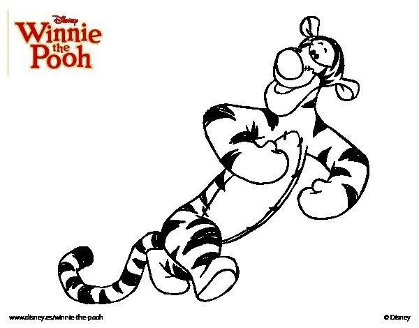 Dibujo de Winnie the Pooh - Tigger para Colorear - Dibujos.net