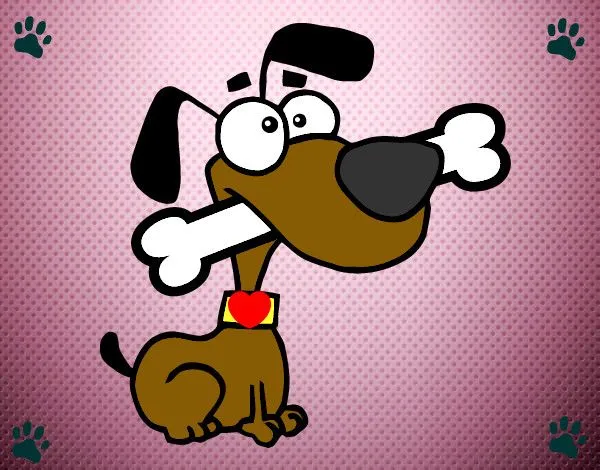 Dibujo de wof, wof, wof mi hueso wof, wof pintado por Ayako en ... Dibujo de wof, wof, wof mi hueso wof, wof pintado por Ayako en ...