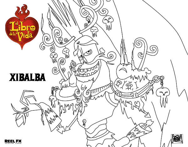 Dibujo de Xibalba para Colorear - Dibujos.net