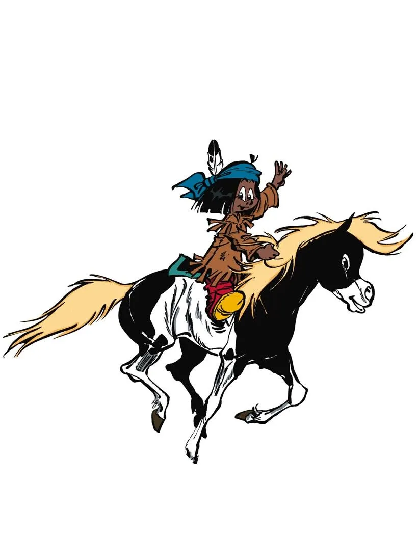 Dibujo Yakari caballo - Dibujos YAKARI