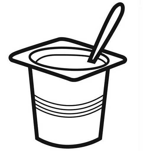 Dibujo de yogurt para colorear - Imagui