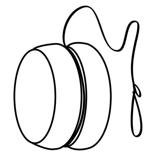 Dibujo de un yoyo para colorear - Imagui