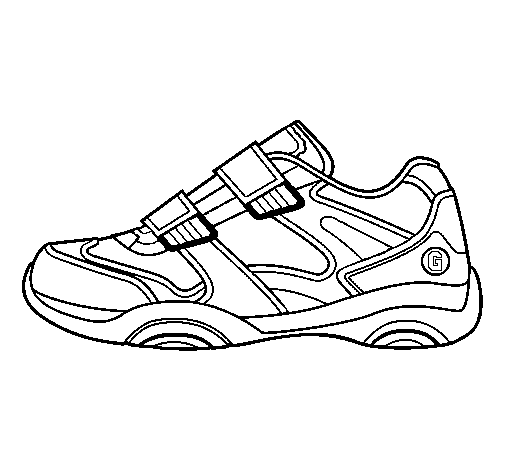 Dibujo de Zapatilla 1 para Colorear - Dibujos.net Dibujo de Zapatilla 1 para Colorear - Dibujos.net
