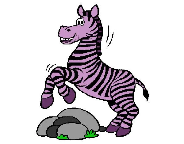 Dibujo de ZEBRA morada :) pintado por Angie_lol7 en Dibujos.net el ...