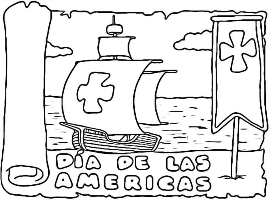 Dibujos del 12 de Octubre | Descubrimiento de América | Cristobal Colón Dibujos del 12 de Octubre | Descubrimiento de América | Cristobal Colón