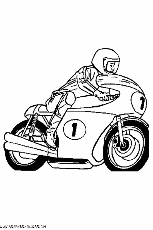 Dibujo para colorear de motos - Imagui