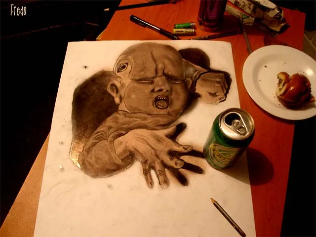Dibujos a lápiz efecto 3D [FOTOS] - ForoCoches