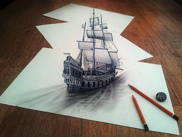 DIBUJOS EN 3D HECHOS A LÁPIZ POR RAMÓN BRUIN | duendevisual DIBUJOS EN 3D HECHOS A LÁPIZ POR RAMÓN BRUIN | duendevisual