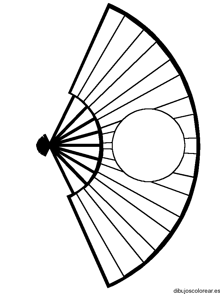 abanicos | Dibujos para Colorear
