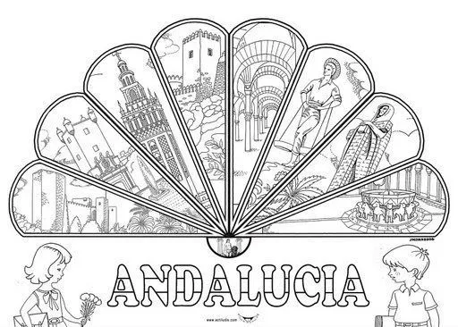 Dibujos de abanicos para colorear e imprimir - Imagui