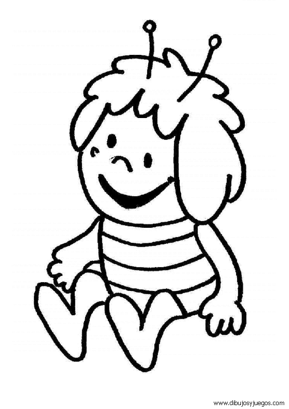 dibujos-abeja-maya-003 | Dibujos y juegos, para pintar y colorear dibujos-abeja-maya-003 | Dibujos y juegos, para pintar y colorear