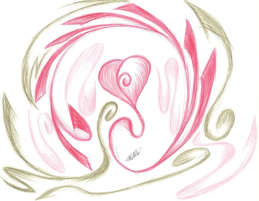 Dibujo abstracto de amor - Imagui