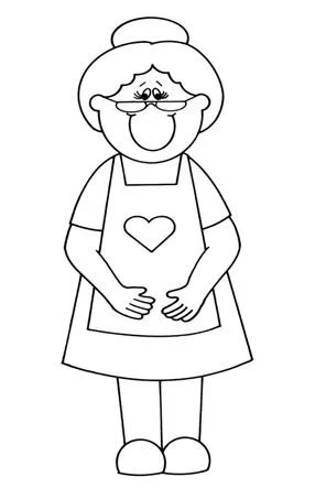 Dibujos de abuelos para colorear e imprimir - Imagui