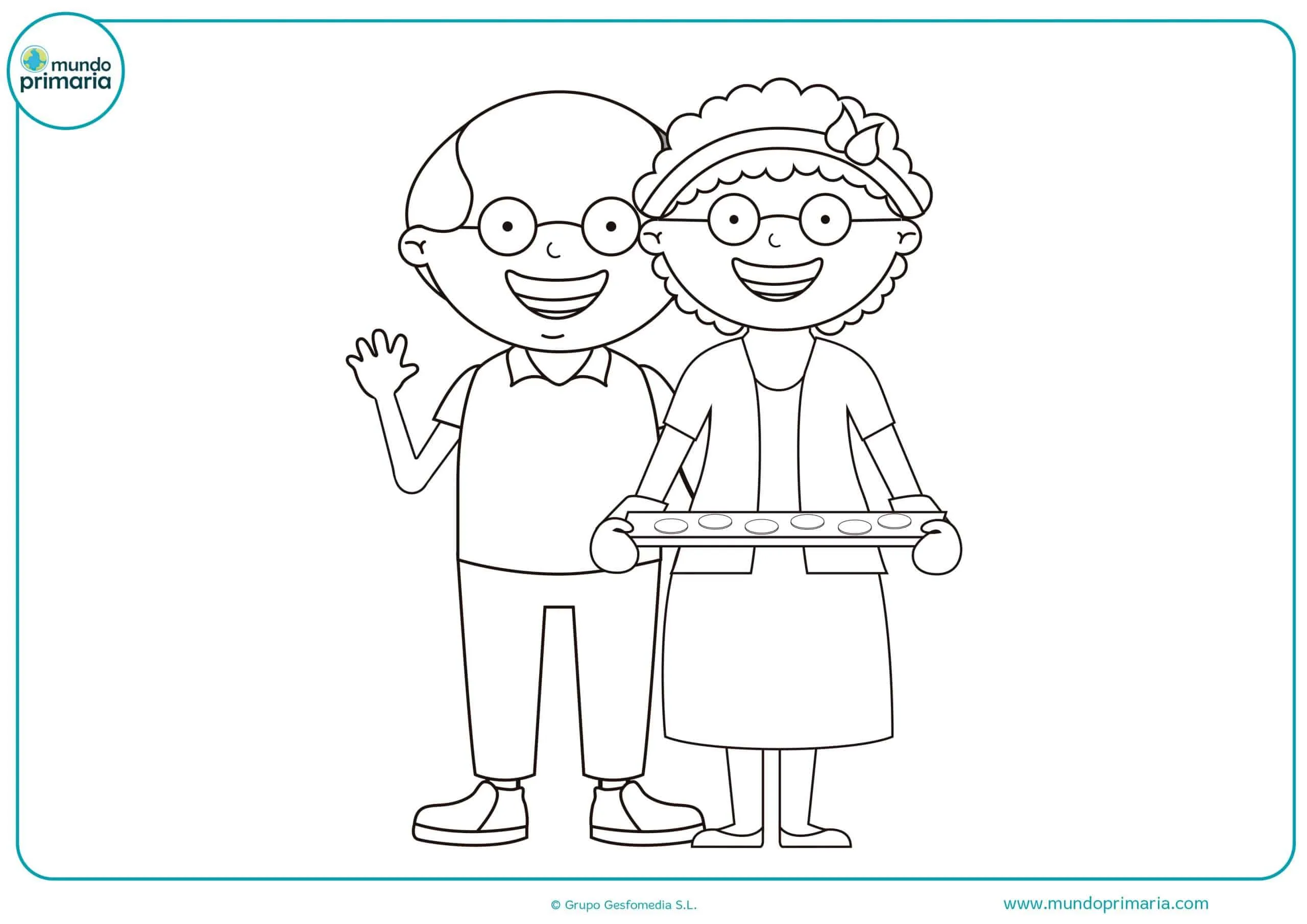 ▷ Dibujos de Abuelos y Abuelas para Colorear ▷ Dibujos de Abuelos y Abuelas para Colorear