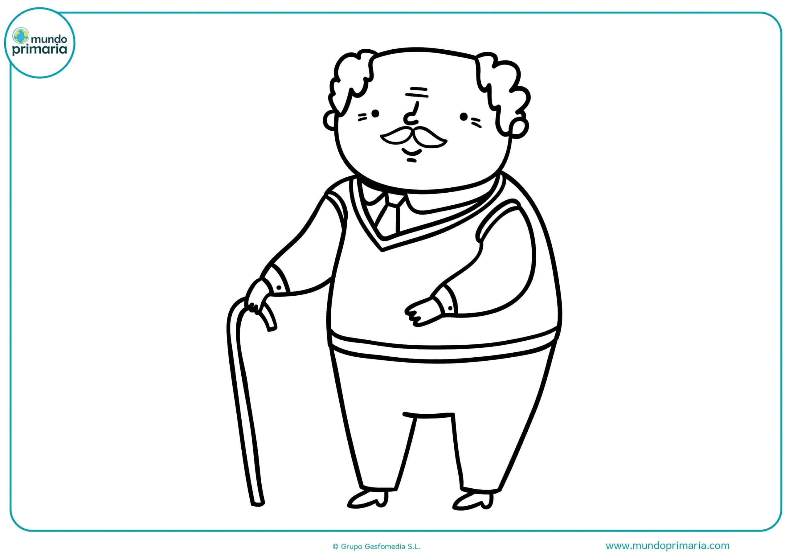▷ Dibujos de Abuelos y Abuelas para Colorear ▷ Dibujos de Abuelos y Abuelas para Colorear