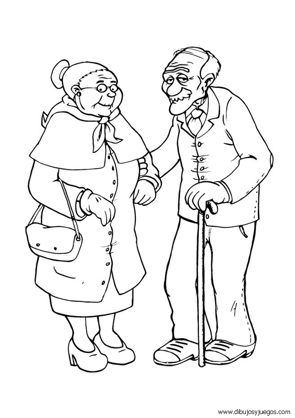 dibujos-de-abuelas-027 | Dibujos y juegos, para pintar y colorear