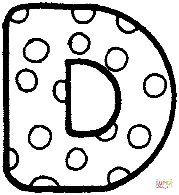 Dibujo de La Letra D para colorear | Dibujos para colorear ... Dibujo de La Letra D para colorear | Dibujos para colorear ...